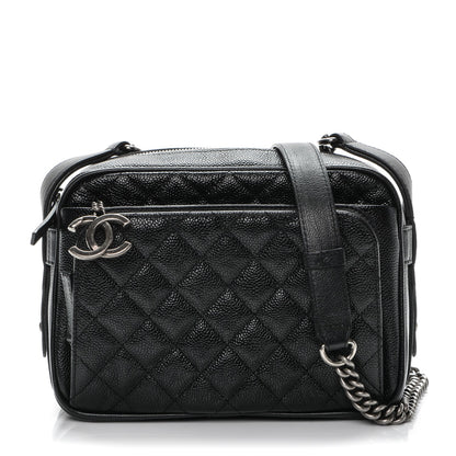 Chanel Caviar Quilted Medium Business Trip Camera Bag Black 1 of 7