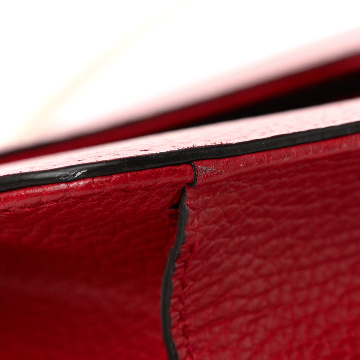 Gucci Dollar Calfskin Interlocking G Shoulder Bag Red 14 of 21
