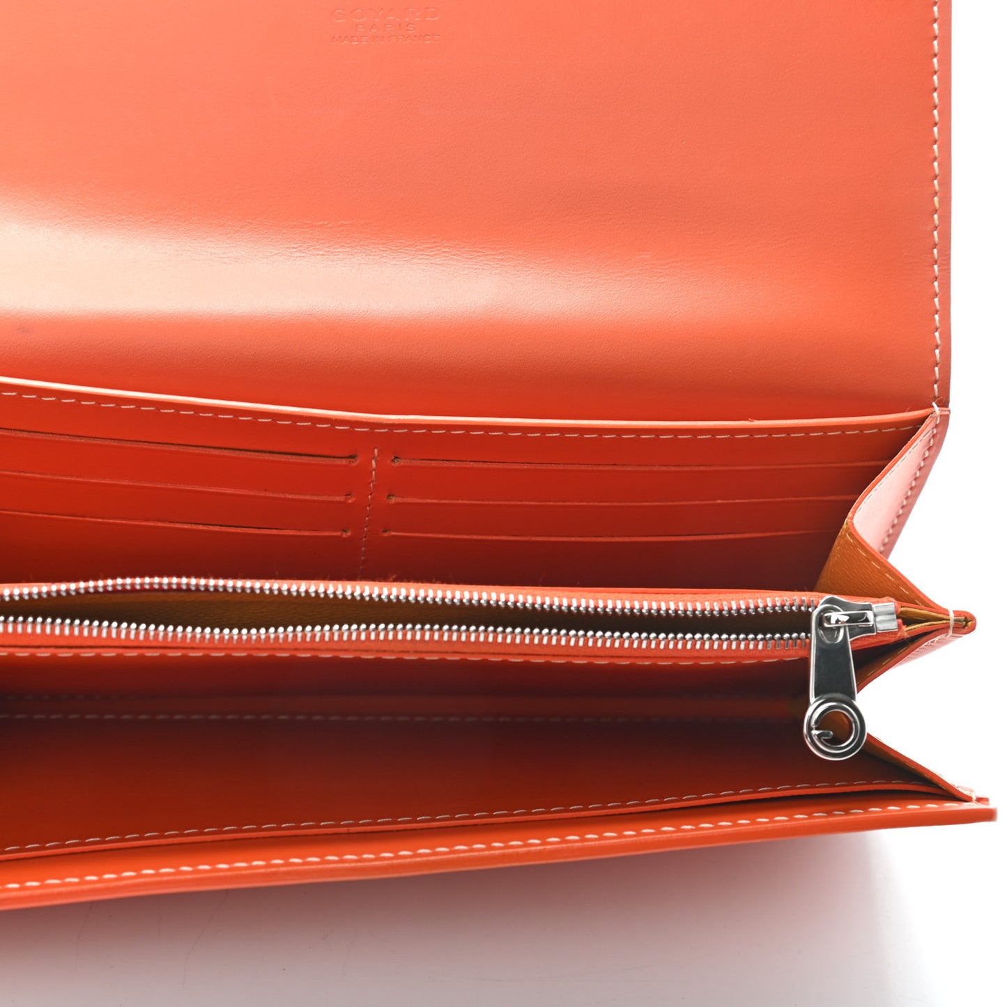 Goyardine Varenne Long Wallet Orange
