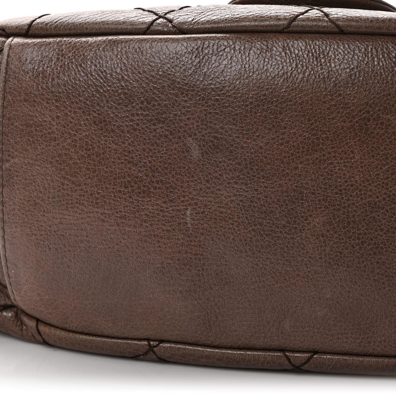 Chanel Glazed Calfskin Stitched XL On The Road Flap Brown 11 of 11