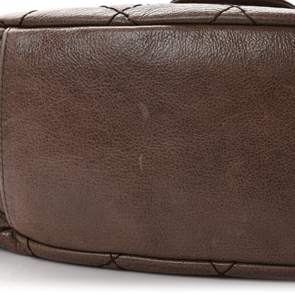 Chanel Glazed Calfskin Stitched XL On The Road Flap Brown 11 of 11