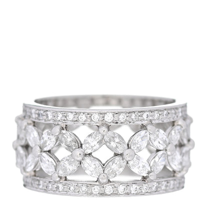 Tiffany Platinum Diamond Victoria Band Ring 50 5.25 3 of 5
