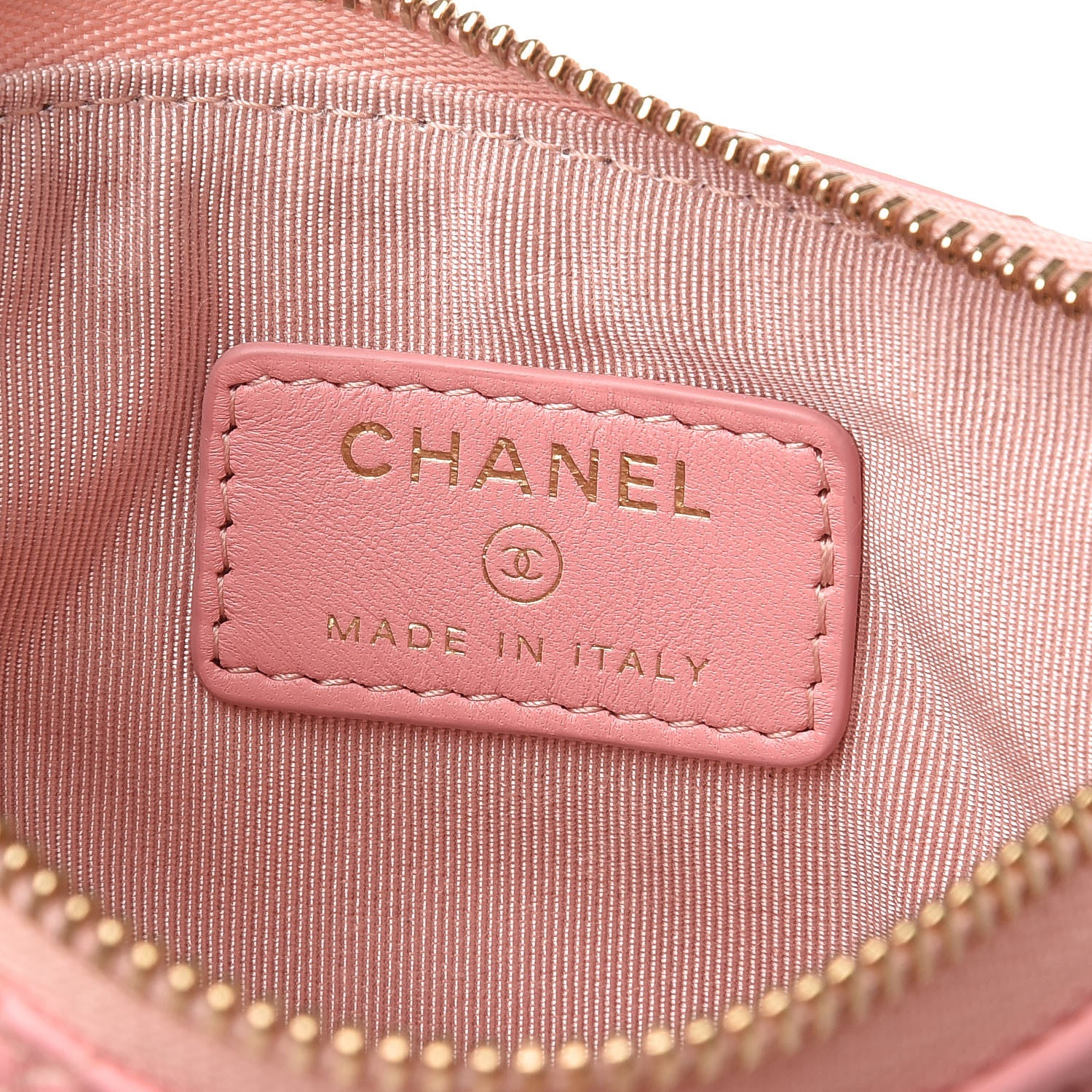 Chanel Lambskin Quilted Small Cosmetic Case Pink 6 of 12