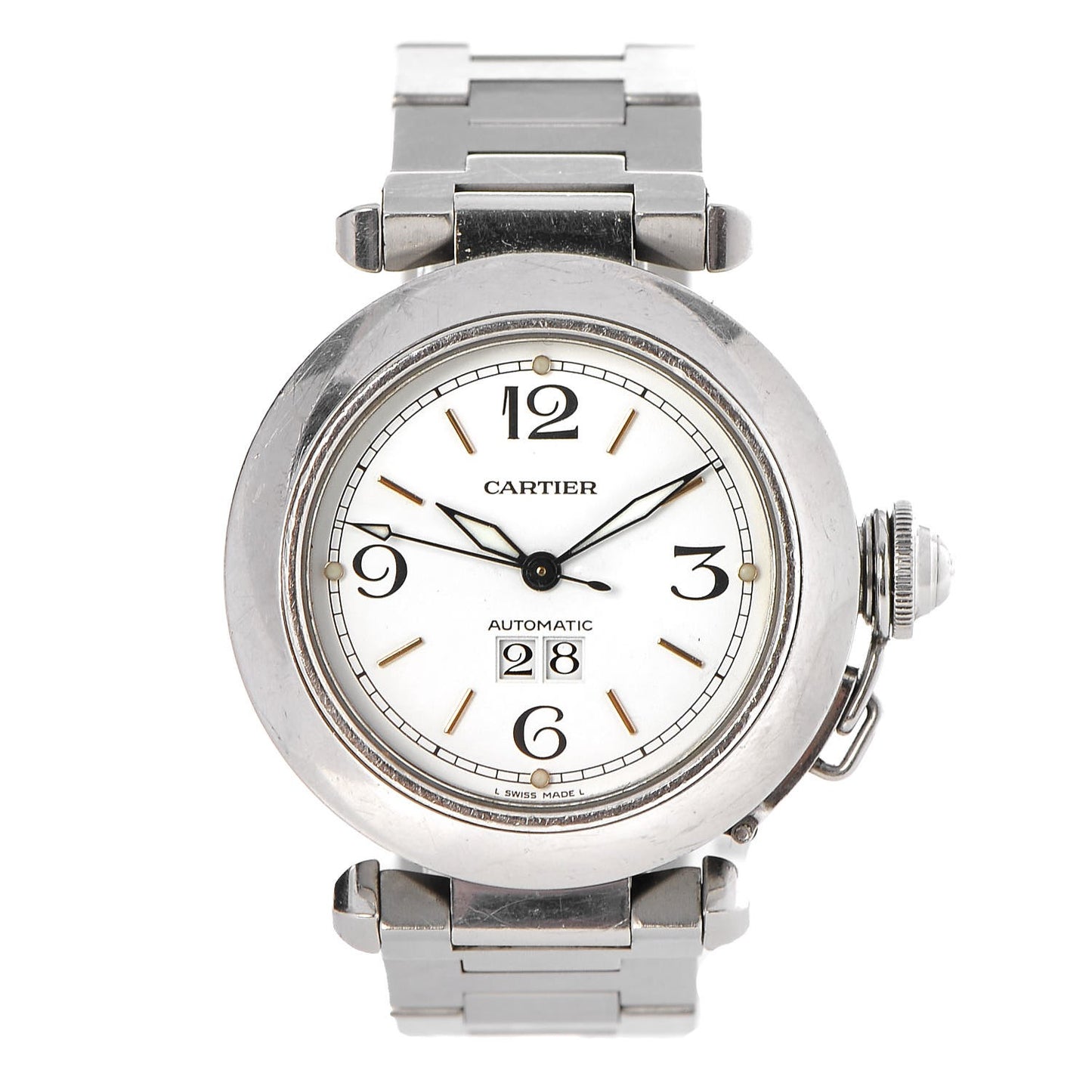 Stainless Steel 35mm Pasha C Big Date Automatic Watch