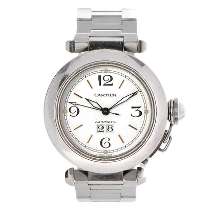Cartier Stainless Steel 35mm Pasha C Big Date Automatic Watch 1 of 8