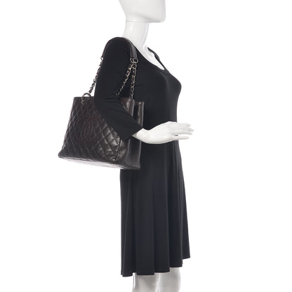 Chanel Caviar Quilted Grand Shopping Tote GST Dark Brown 2 of 13