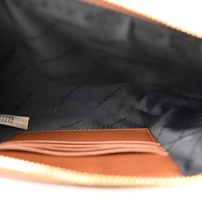 Burberry Haymarket Check Peyton Crossbody Clutch Bag Toffee 5 of 13