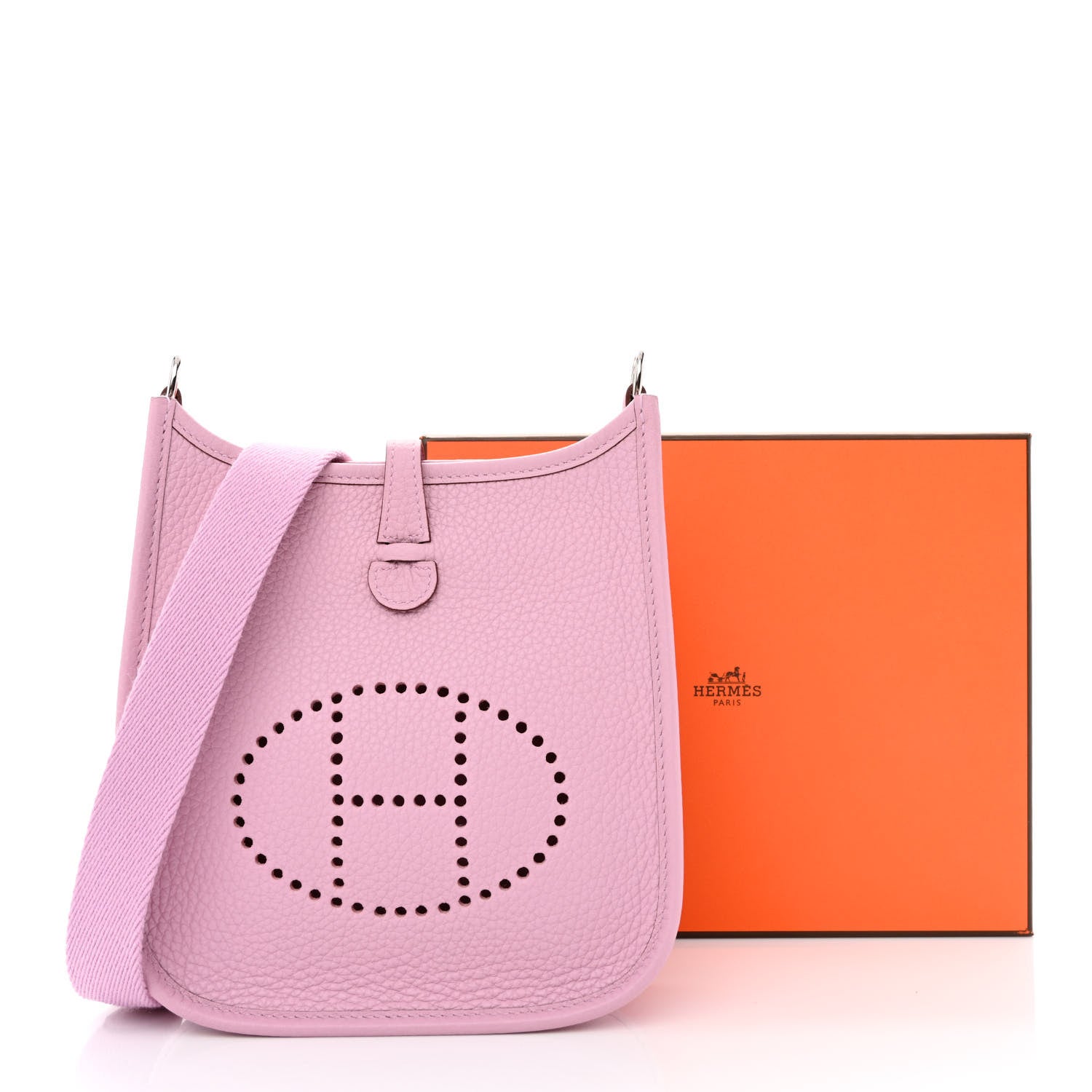 Hermes Taurillon Clemence Evelyne TPM Mauve Sylvestre 11 of 11