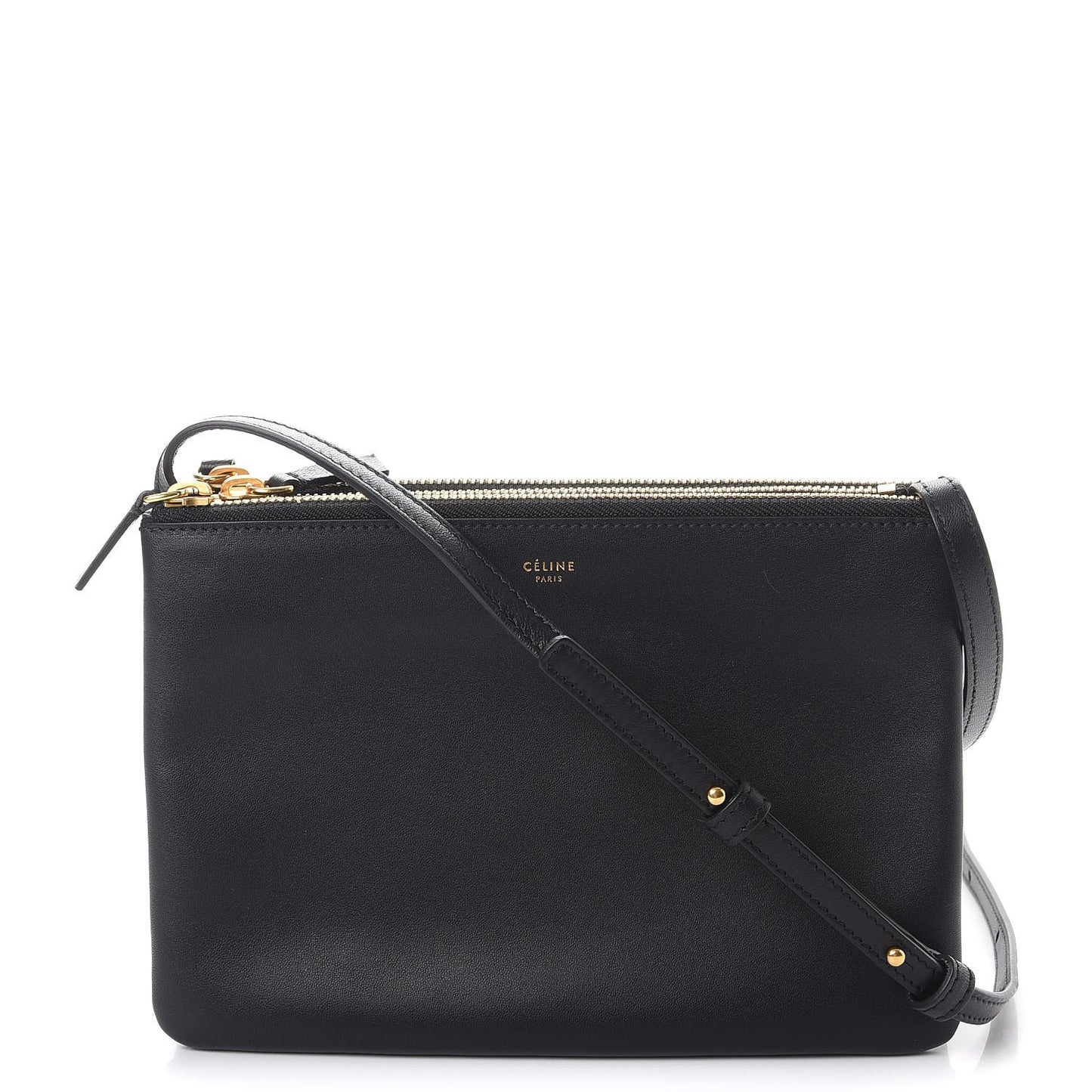 Lambskin Small Trio Crossbody Bag Navy Blue