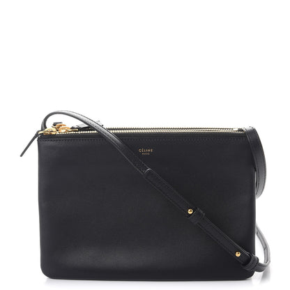 Celine Lambskin Small Trio Crossbody Bag Navy Blue 1 of 10