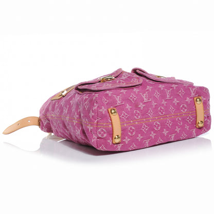 Louis Vuitton Denim Baggy GM Fuchsia 5 of 7