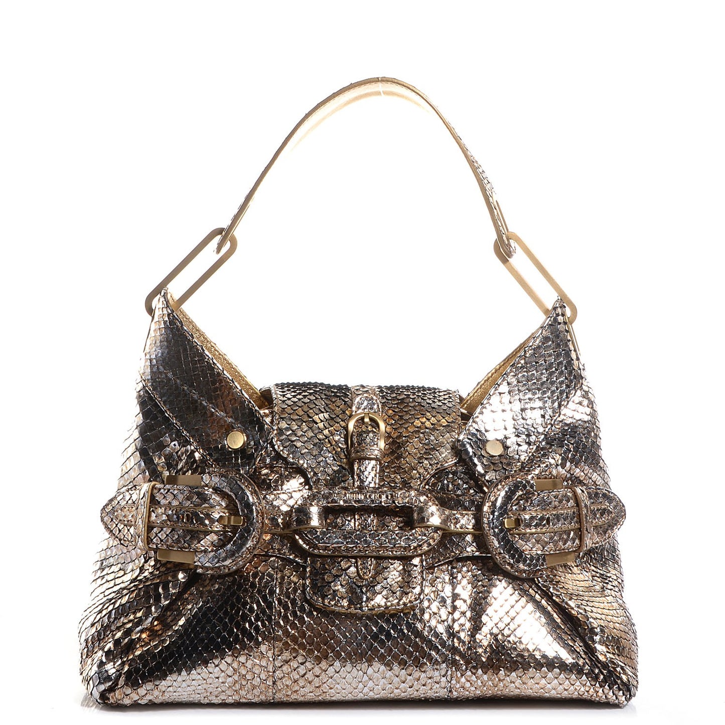 Metallic Python Medium Tulita Shoulder Bag
