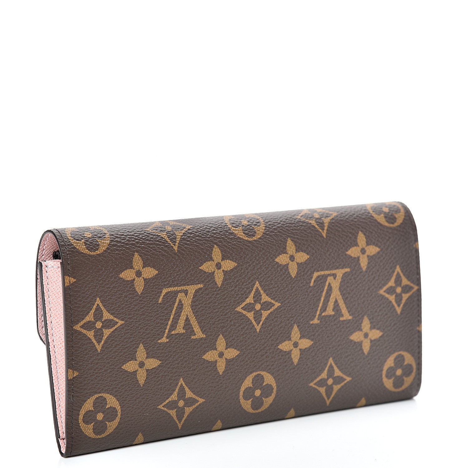 Louis Vuitton Monogram Emilie Wallet Rose Ballerine 2 of 7