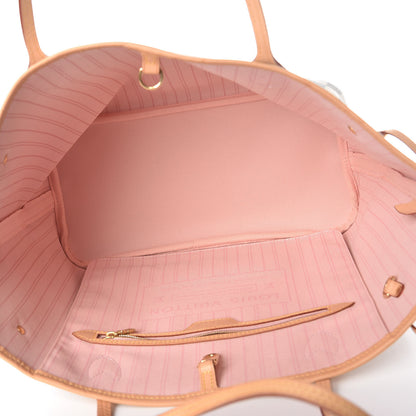 Louis Vuitton Damier Azur Neo Neverfull MM Rose Ballerine 5 of 11