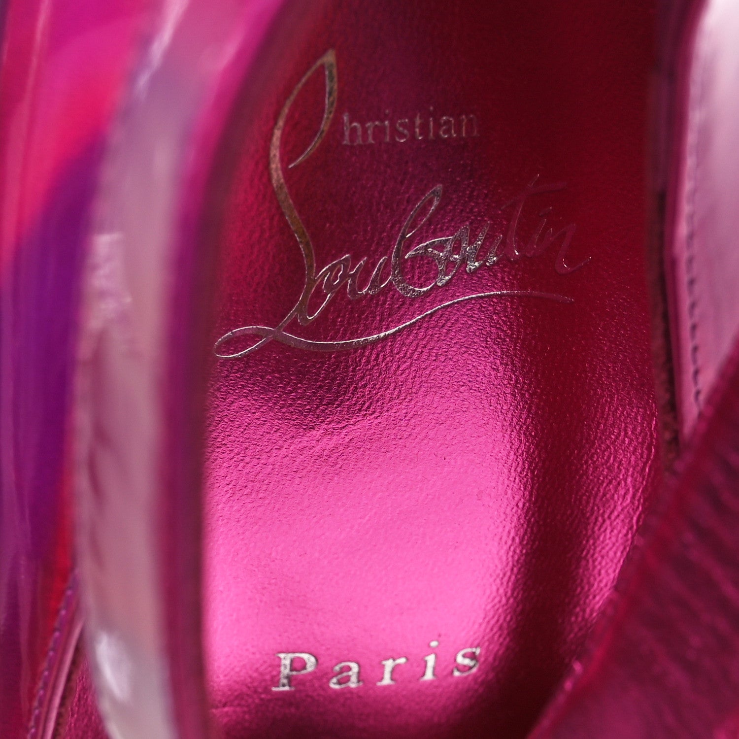 Christian Louboutin Metallic Patent Yazefir 130 Platform Sandals 38.5 Pink 7 of 7