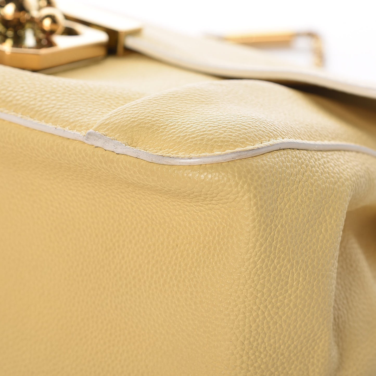 Goatskin Medium Elsie Shoulder Bag Sunlight