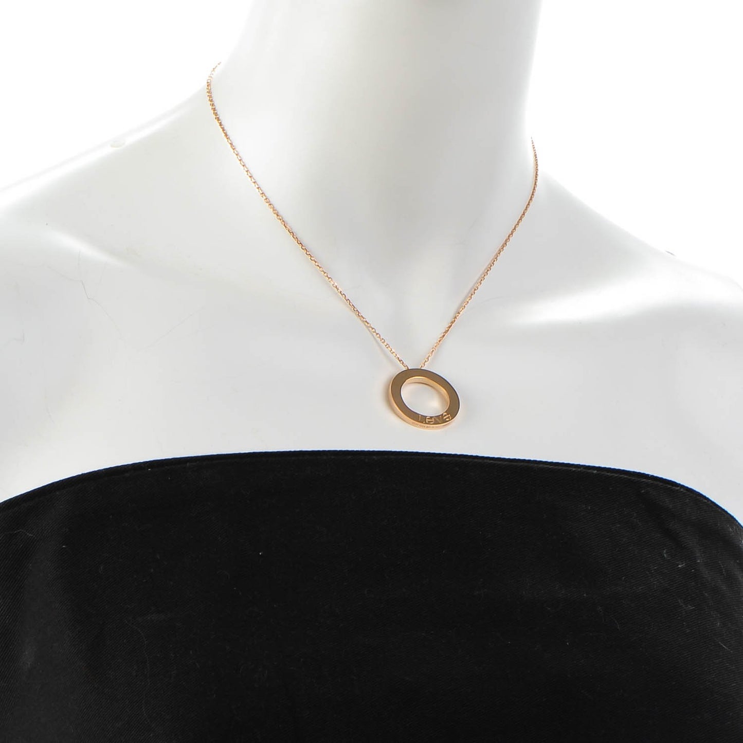 18K Pink Gold LOVE Symbol Necklace