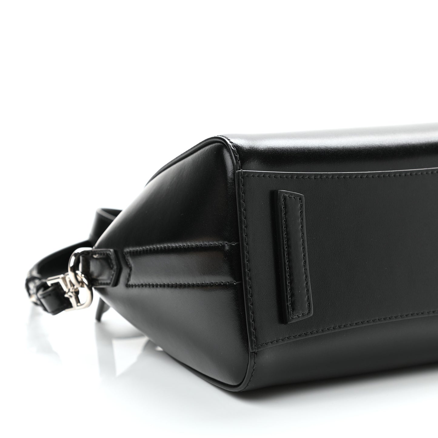 Shiny Lord Calfskin Mini Antigona Black