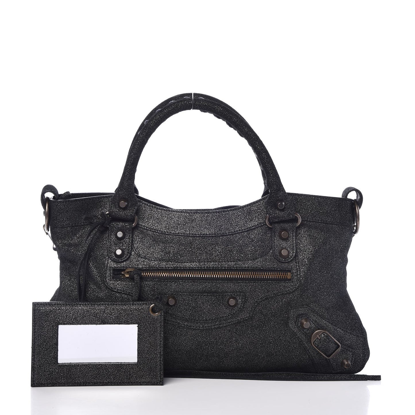 Craquele Calfskin First Black