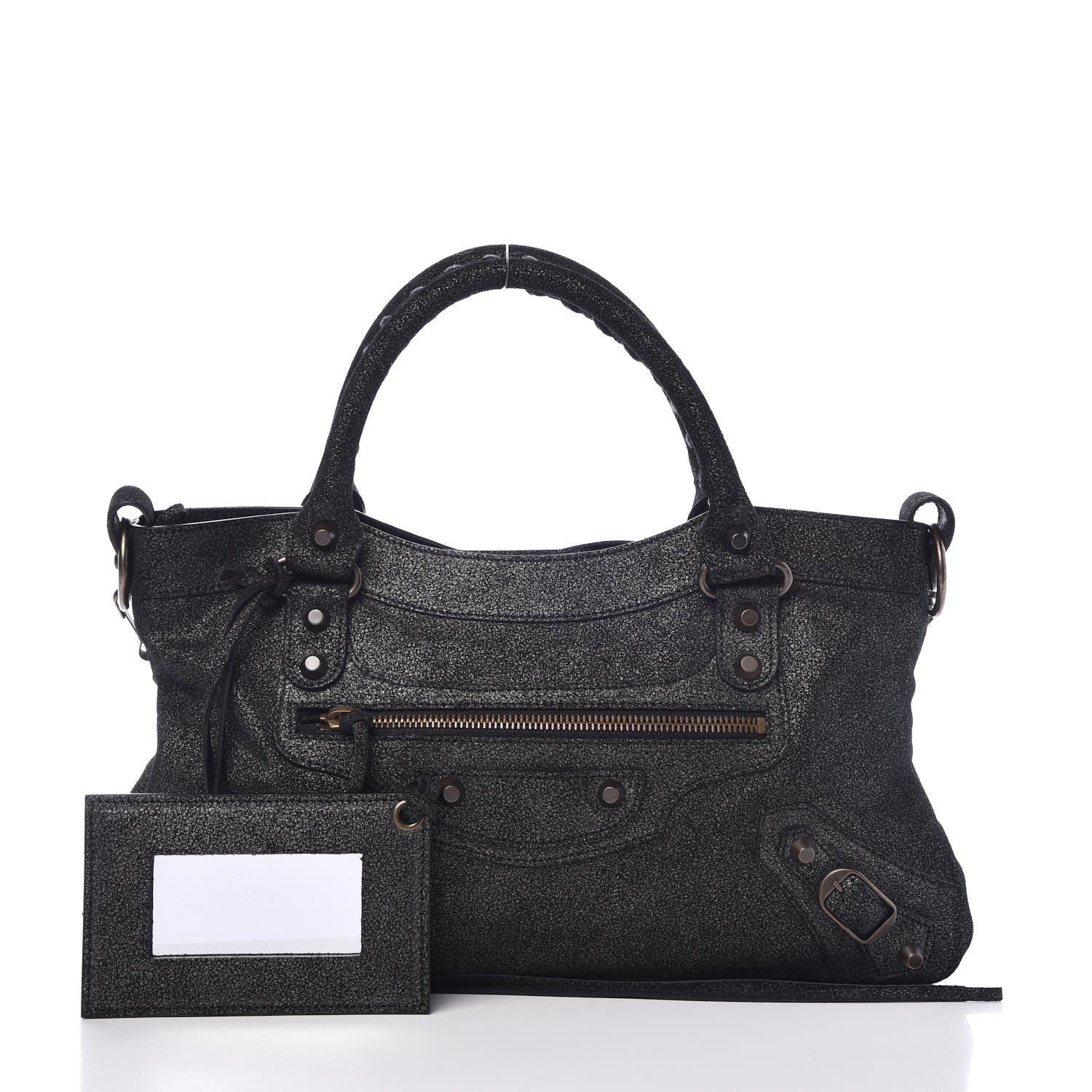 Balenciaga Craquele Calfskin First Black 1 of 7