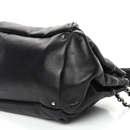 Chanel Lambskin Lax Accordion Hobo Black 9 of 10
