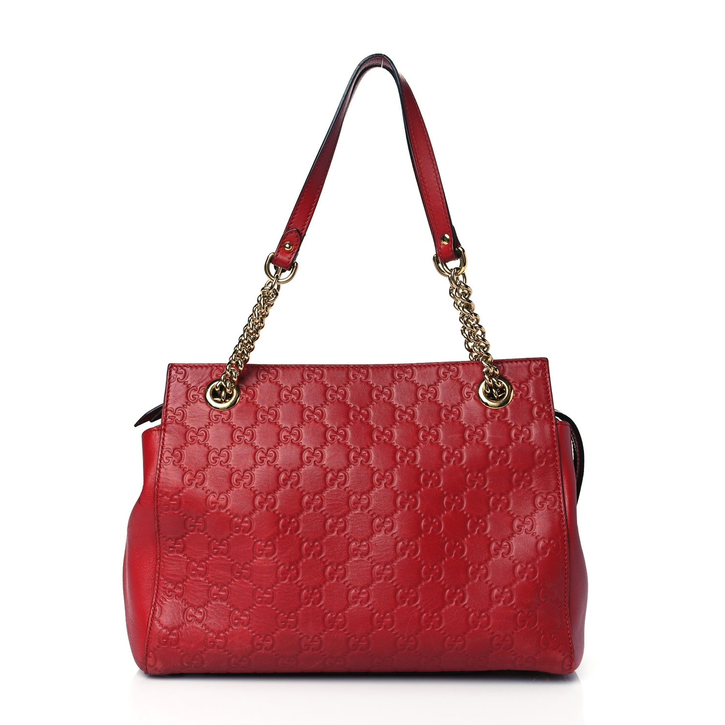 Guccissima Signature Medium Shoulder Tote Bag Red
