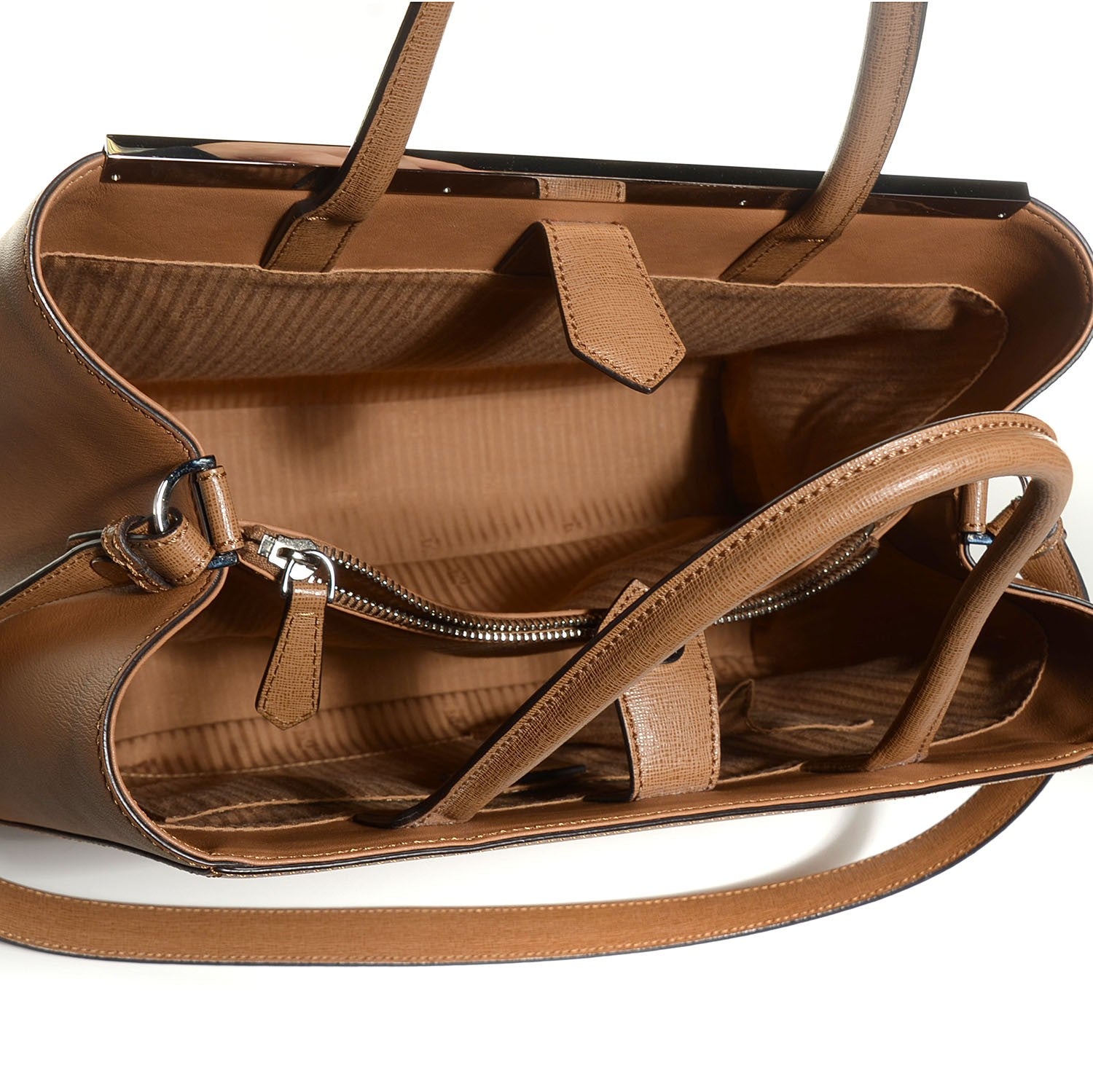 Fendi Vitello Elite Regular 2Jours Tote Orzo 5 of 9