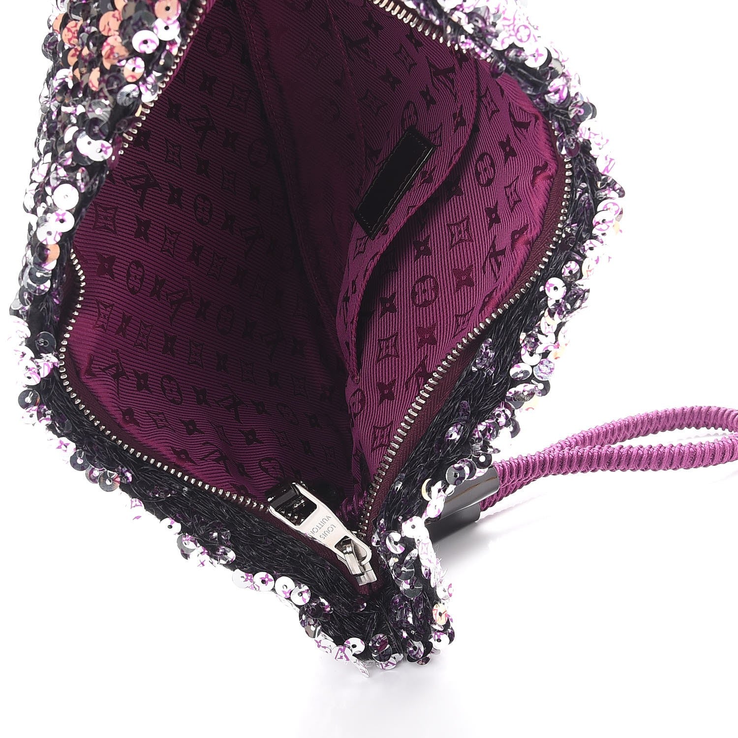 Louis Vuitton Sequin Pochette Rococo Violet 5 of 7