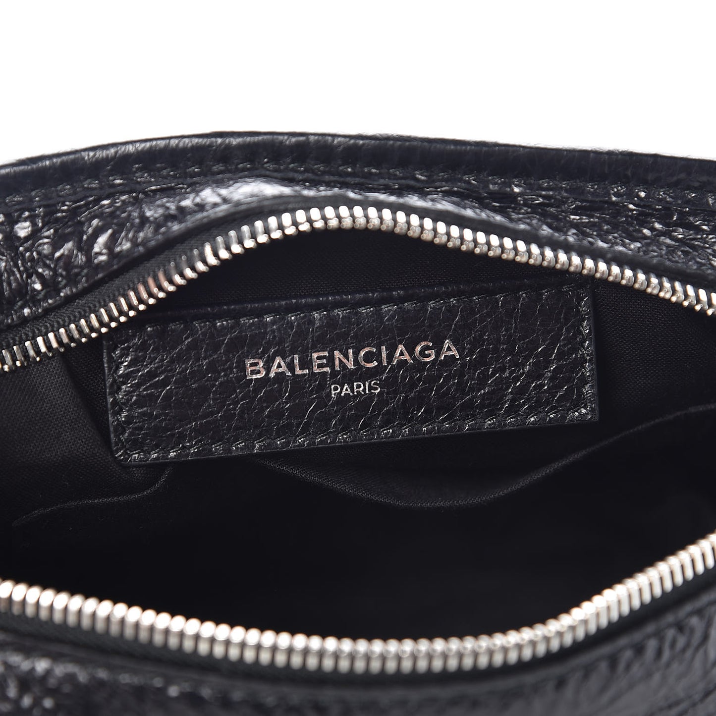 Lambskin Classic Hardware Neo Lift Hip Bag Black