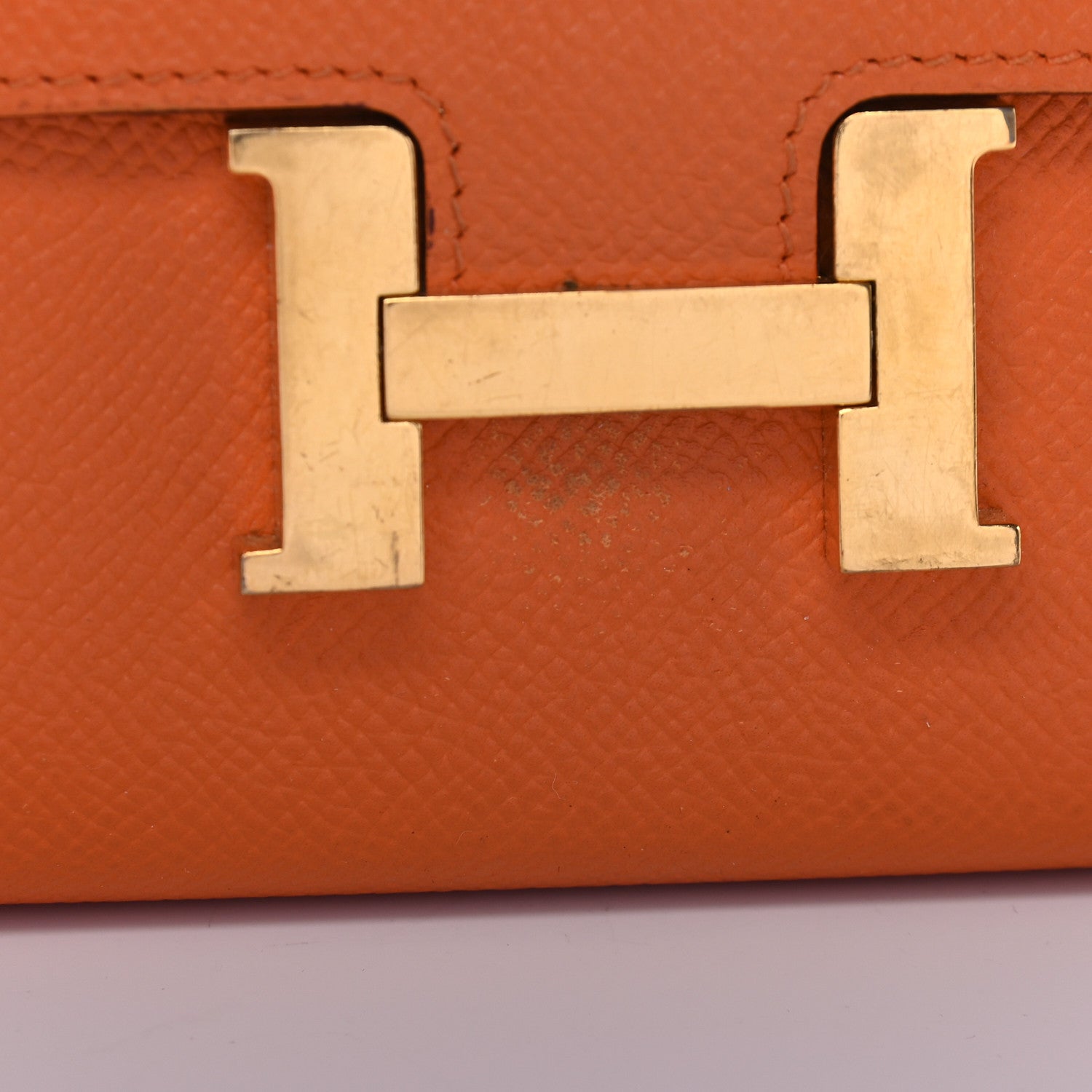 Hermes Epsom Constance Short Wallet Orange 11 of 12