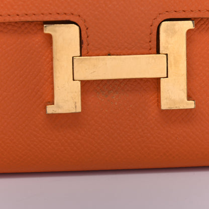 Hermes Epsom Constance Short Wallet Orange 11 of 12