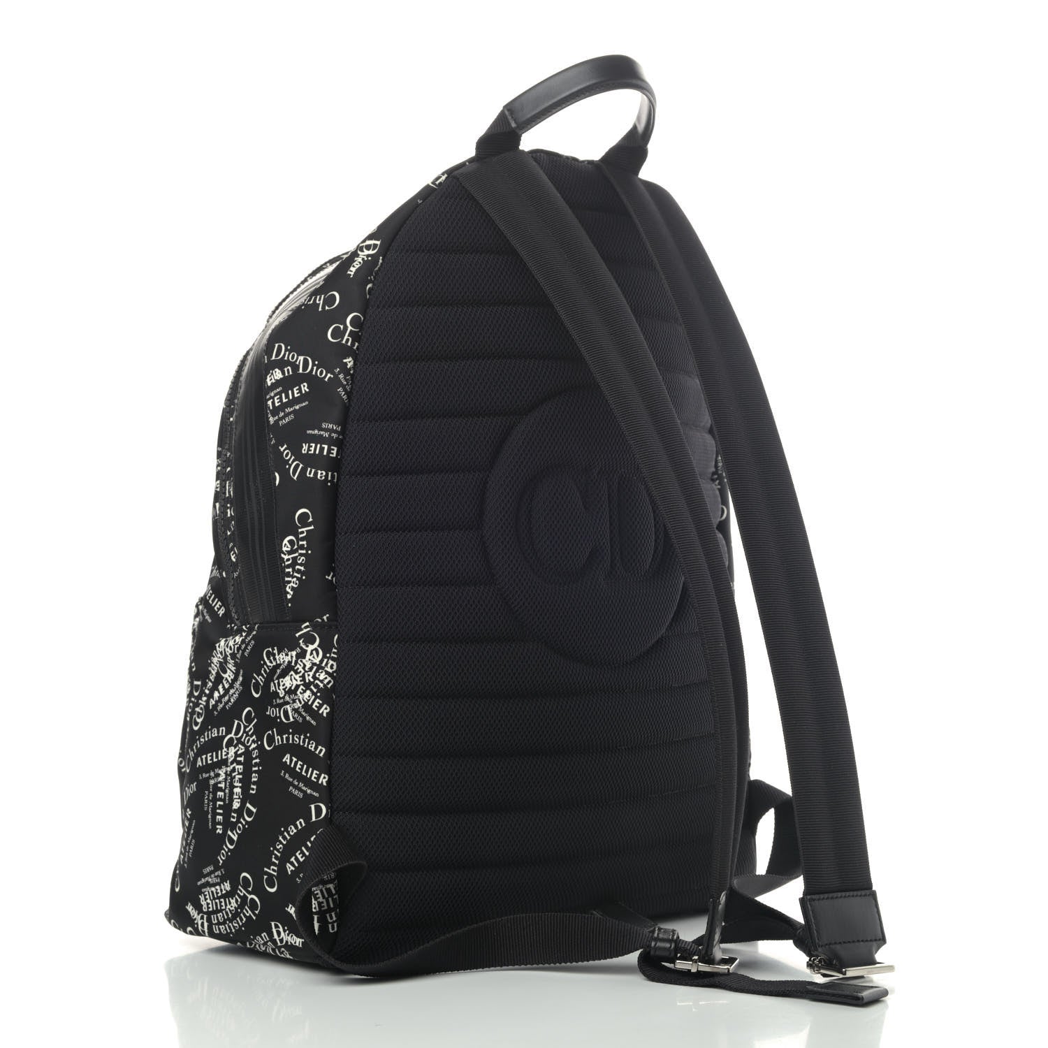 Christian Dior Nylon Logo Backpack Black 2 of 4