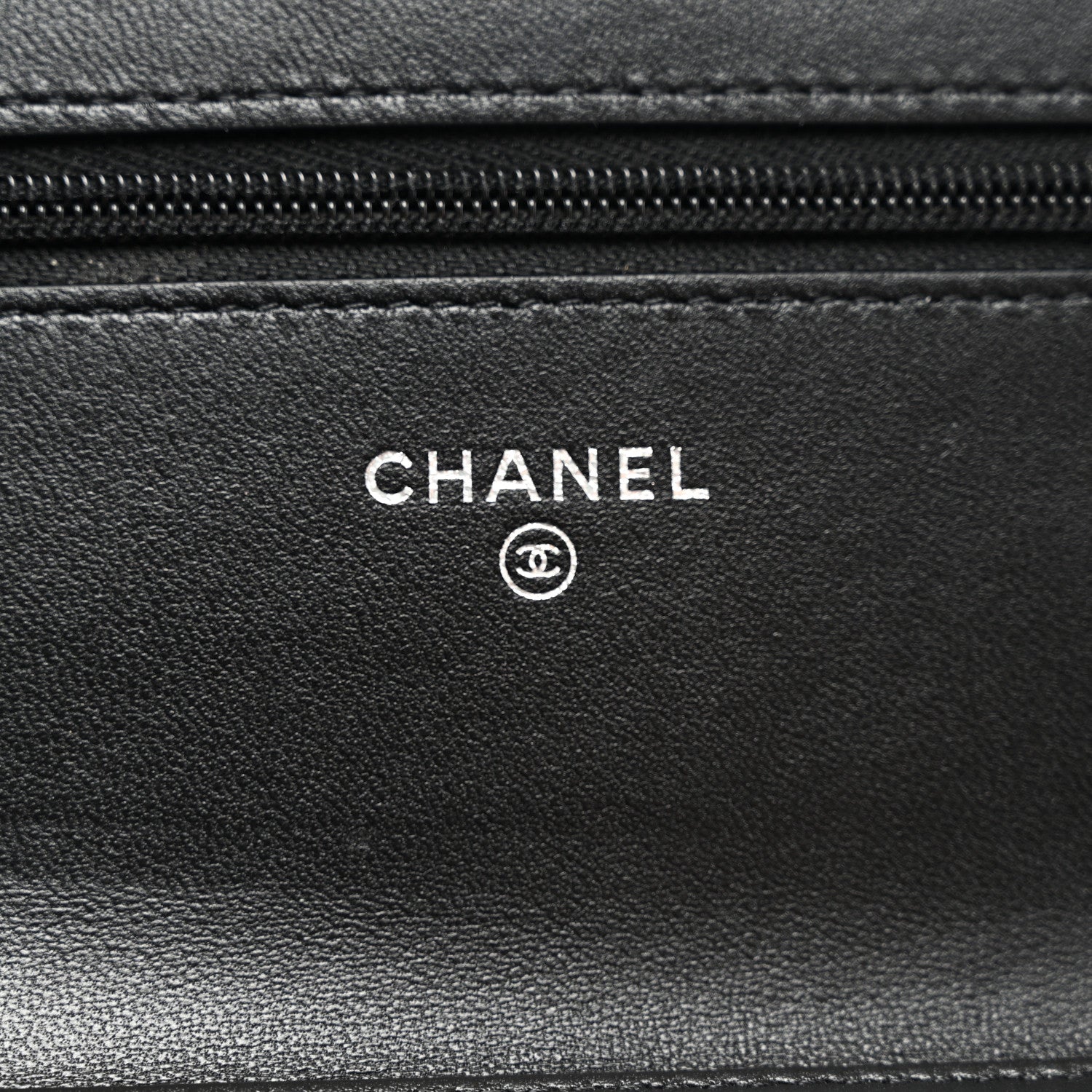 Chanel Lambskin Quilted Crystal Star Wallet On Chain Black 8 of 12