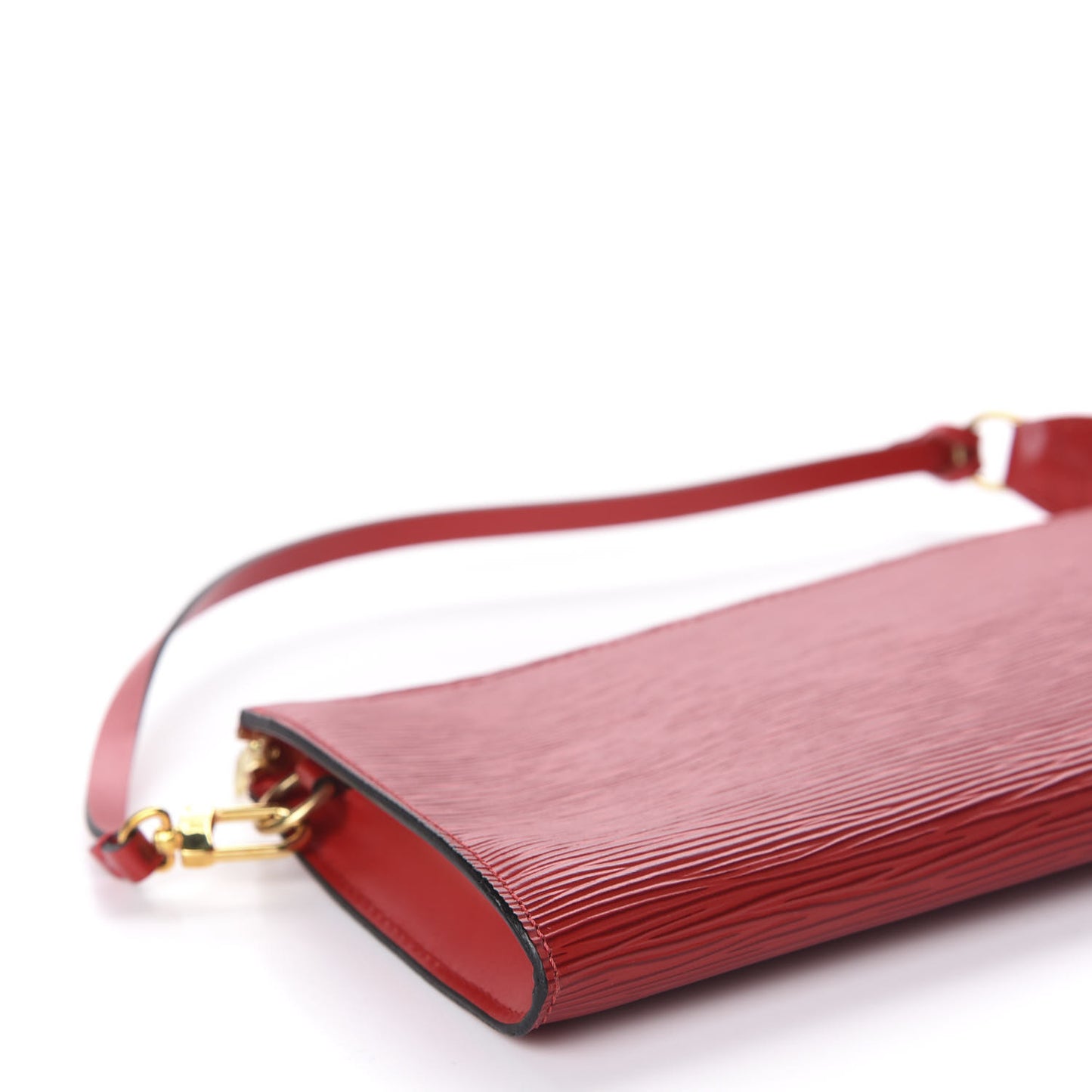 Epi Pochette Accessories 24 Castillan Red