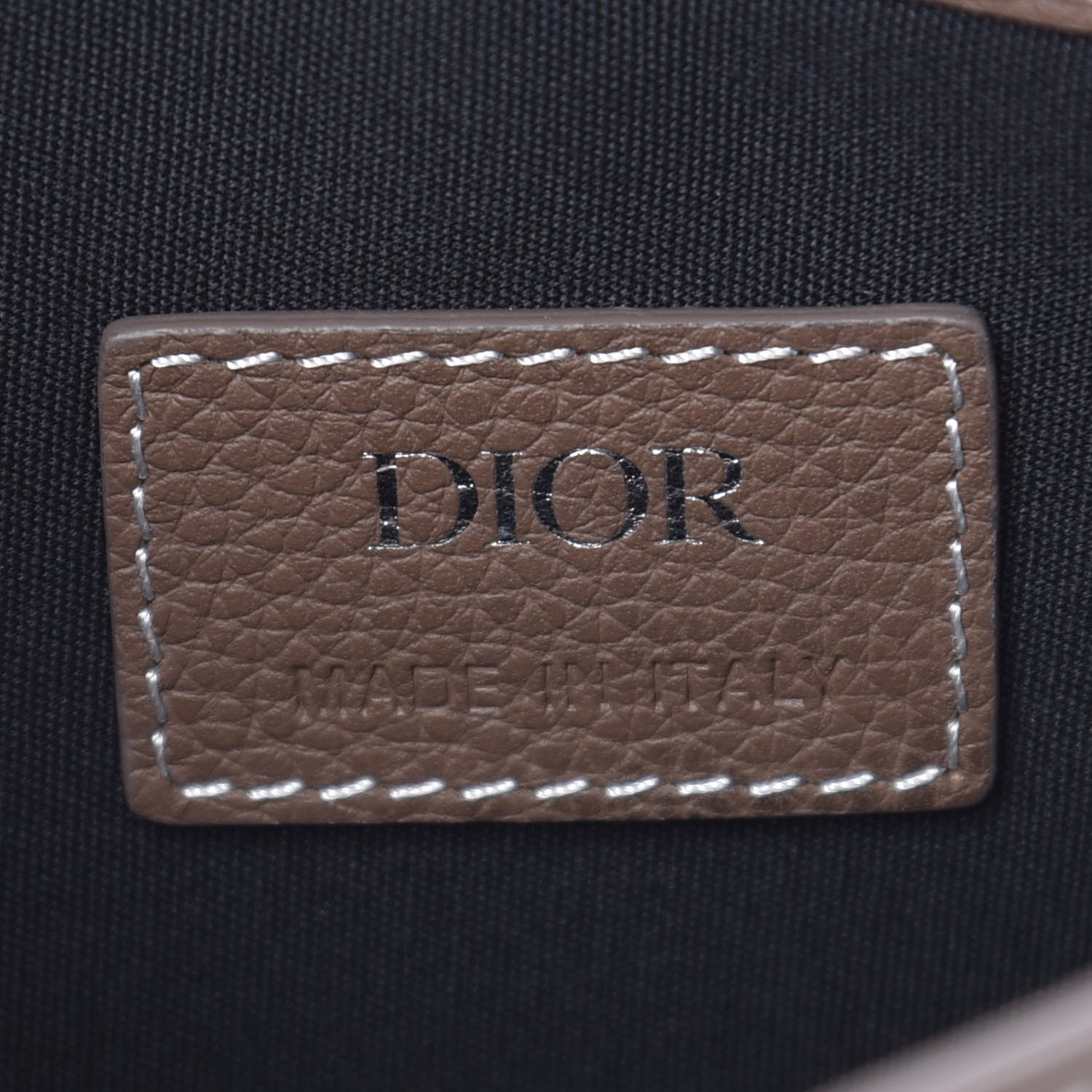 Christian Dior X KAWS Grained Calfskin Saddle Pouch Marron Multicolor 6 of 7