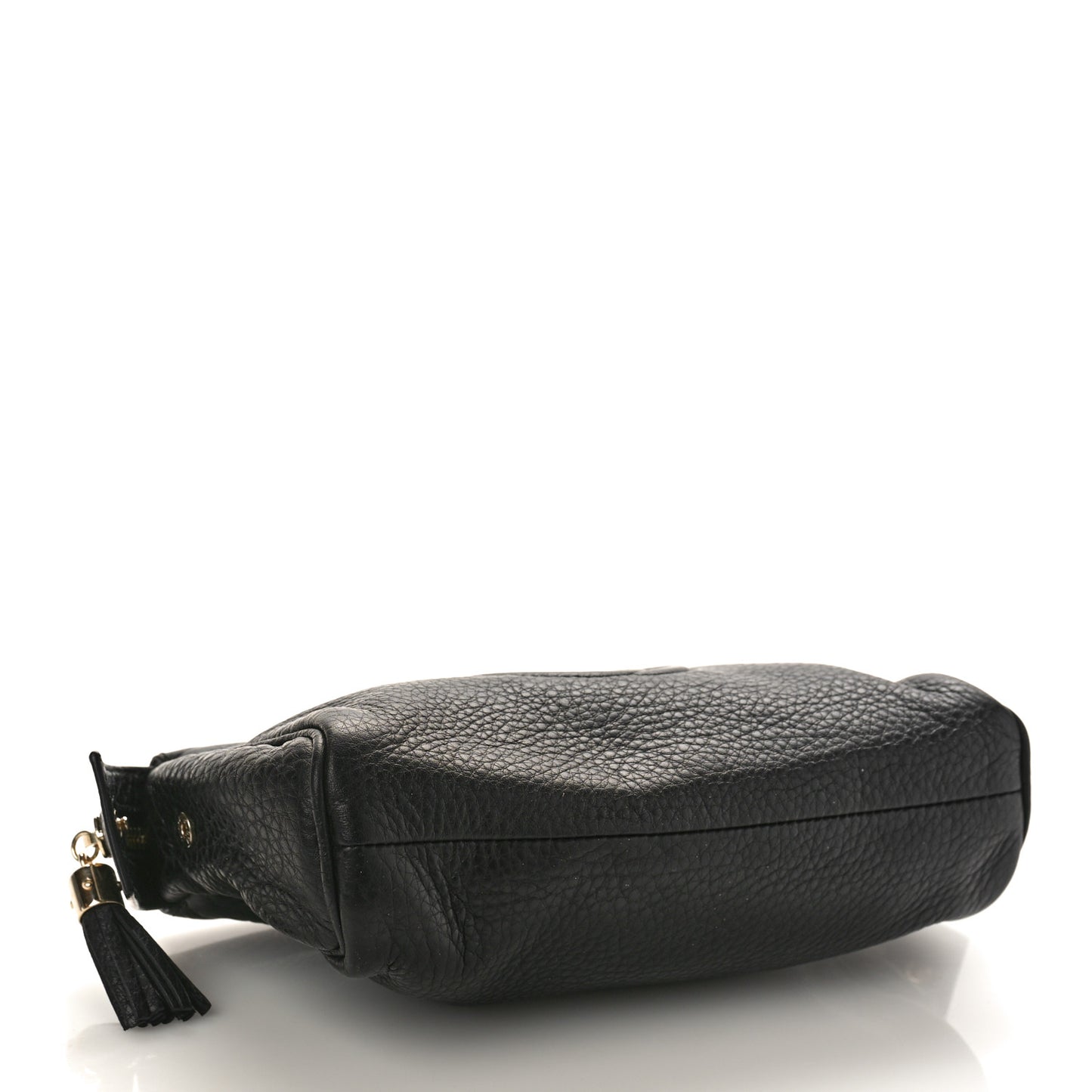 Pebbled Calfskin Soho Cosmetic Case Black