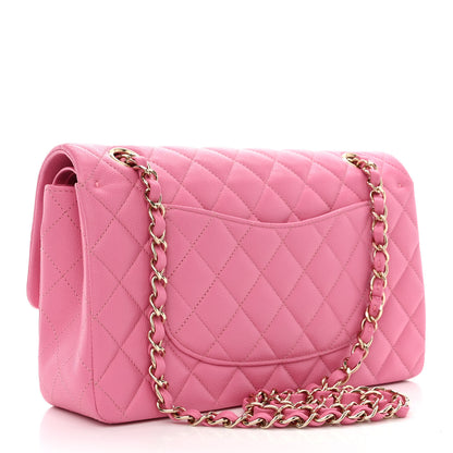 Chanel Caviar Quilted Medium Double Flap Pink 3 of 10