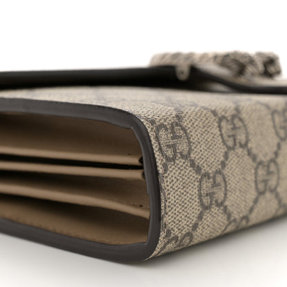 Gucci GG Supreme Monogram Mini Dionysus Chain Wallet Beige Taupe 9 of 10