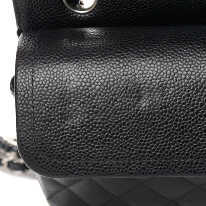 Chanel Caviar Quilted Medium Double Flap Black 12 of 14