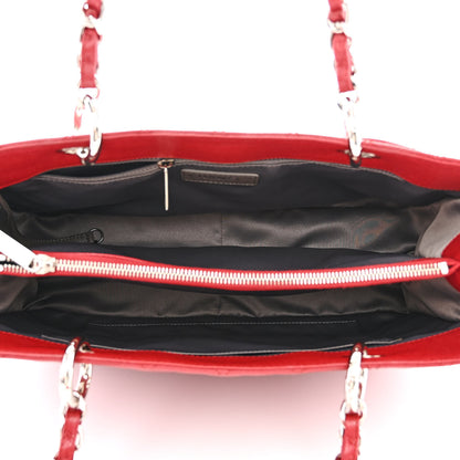 Chanel Caviar Quilted Grand Shopping Tote GST Red 5 of 10