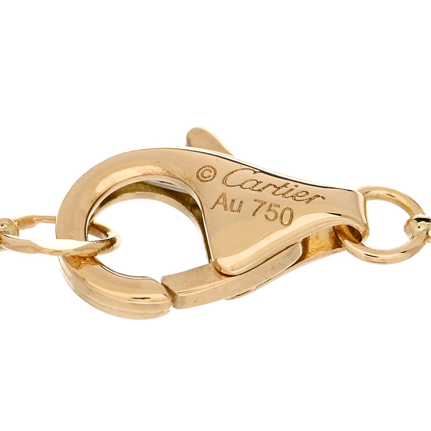 18K Yellow Gold Diamond Lapis Lazuli Amulette de Cartier Bracelet