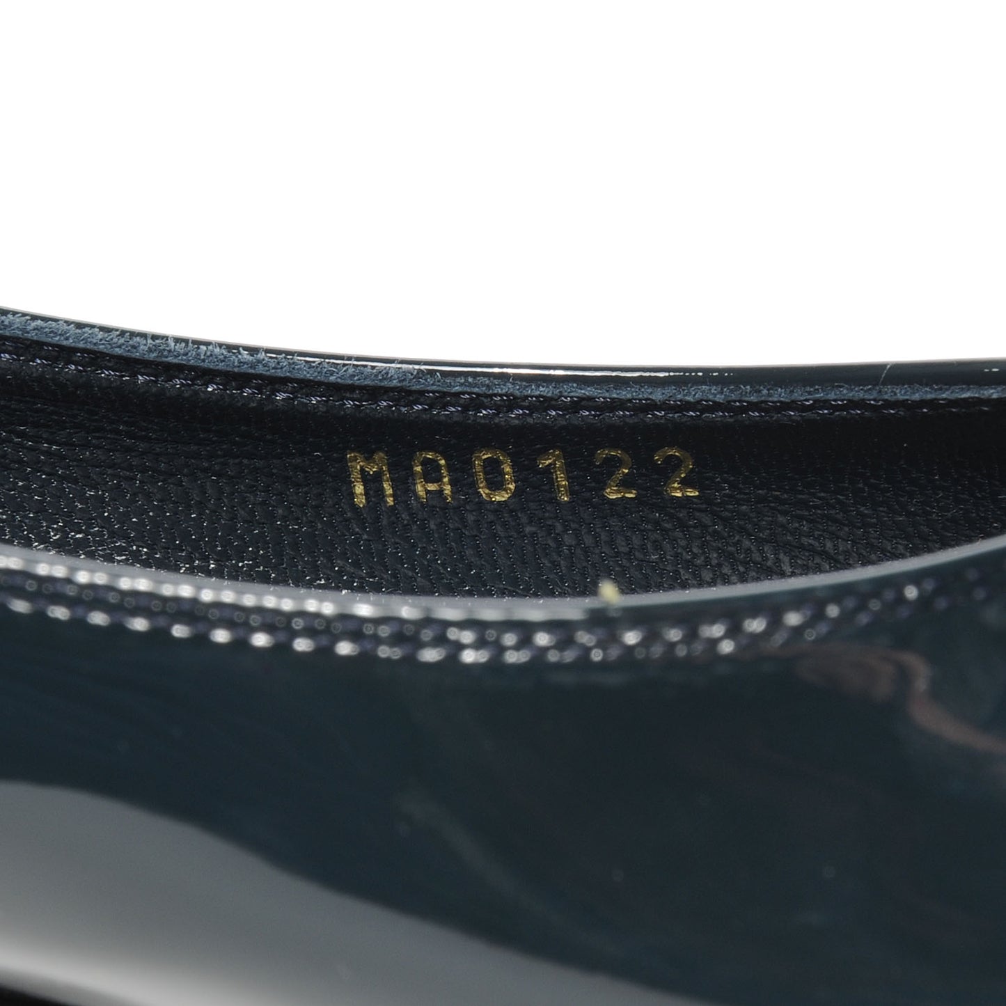 Patent Calfskin Lou Flats Marine 40