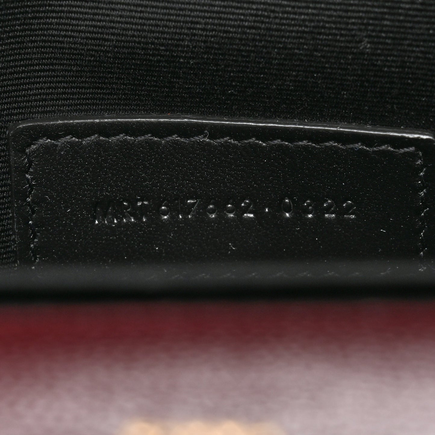 Grain De Poudre Matelasse Chevron Monogram Envelope Clutch Rouge Legion