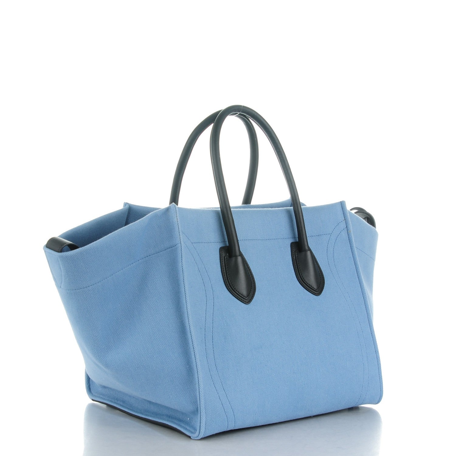 Celine Cotton Canvas Medium Phantom Luggage Blue 3 of 9