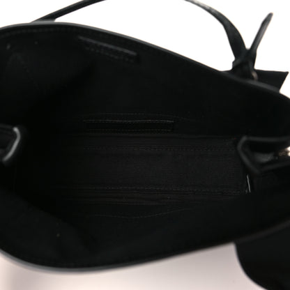 Balenciaga Cotton Canvas Calfskin Navy Cabas XS Black 5 of 9