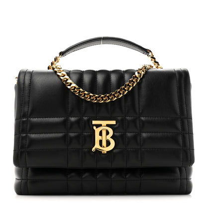 Burberry Lambskin Quilted Lola Small Satchel Black 1 of 9
