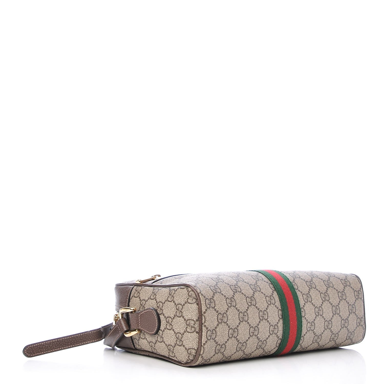 Gucci GG Supreme Monogram Web Small Ophidia Shoulder Bag Brown 4 of 7