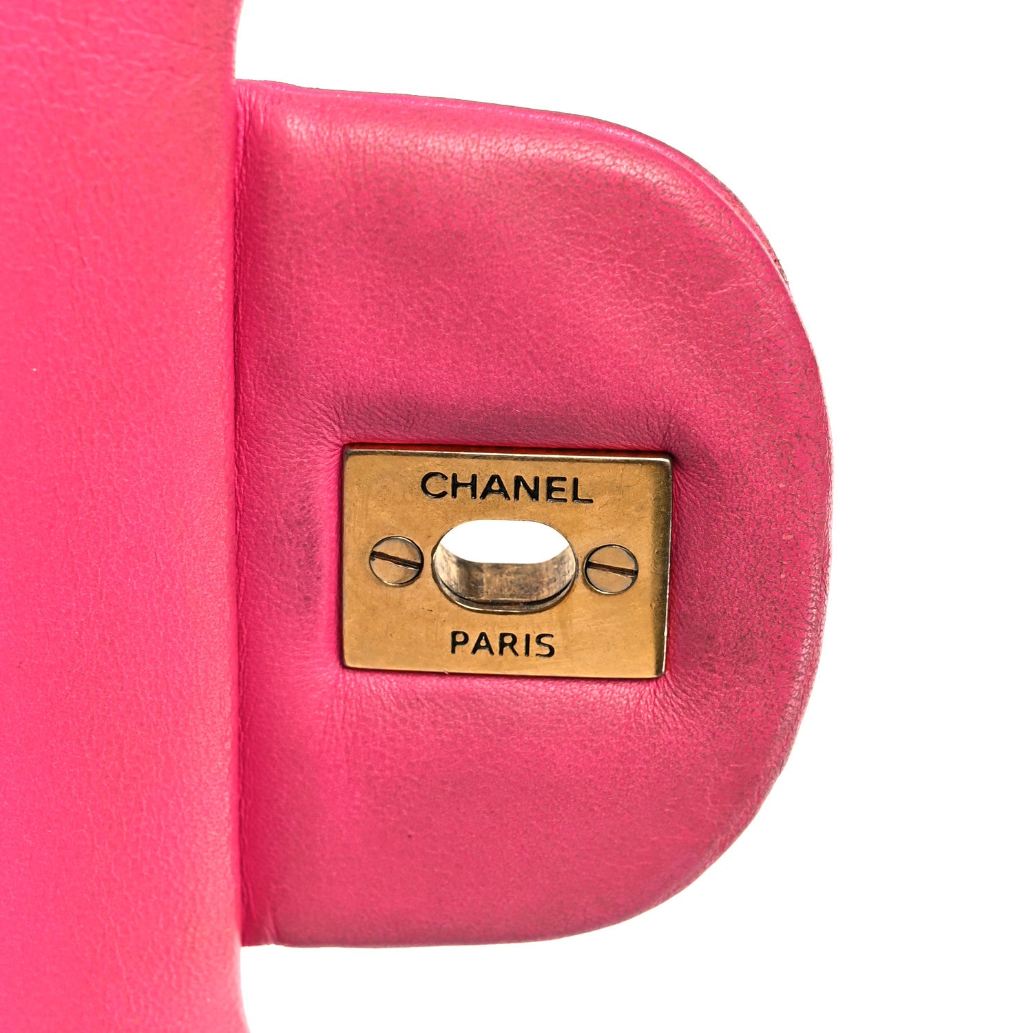 Chanel Lambskin Chevron Quilted Jumbo Double Flap Dark Pink 7 of 13