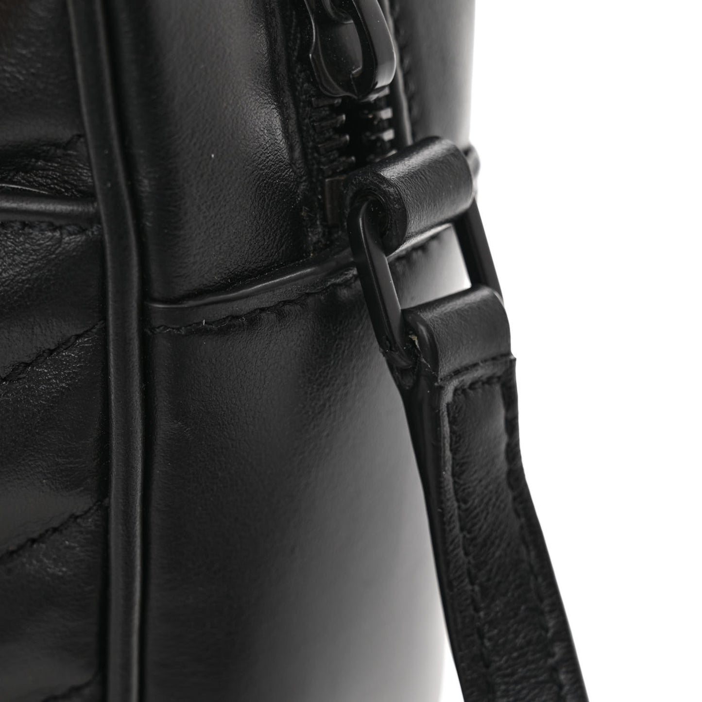 Calfskin Matelasse Monogram Monochrome Lou Camera Bag Black