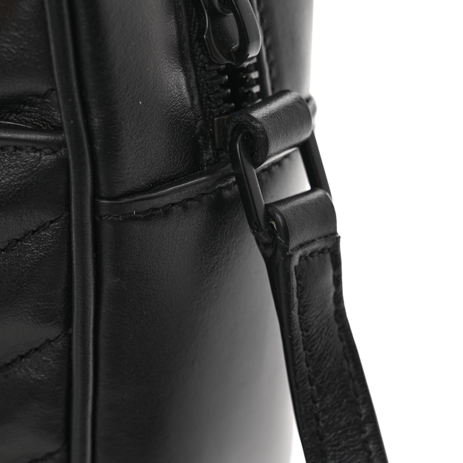 Saint Laurent Calfskin Matelasse Monogram Monochrome Lou Camera Bag Black 14 of 14